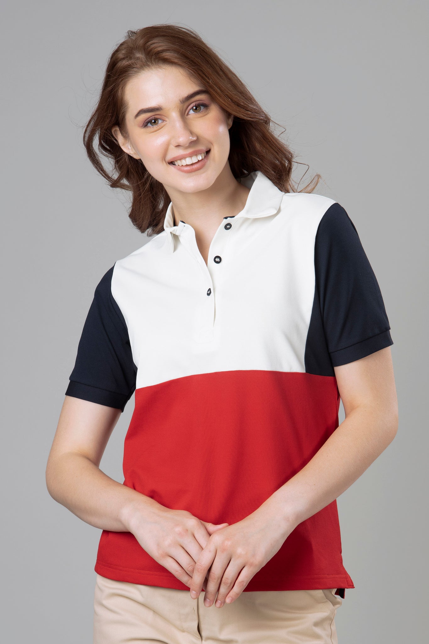 Exclusive Red Polo T-Shirt For Women