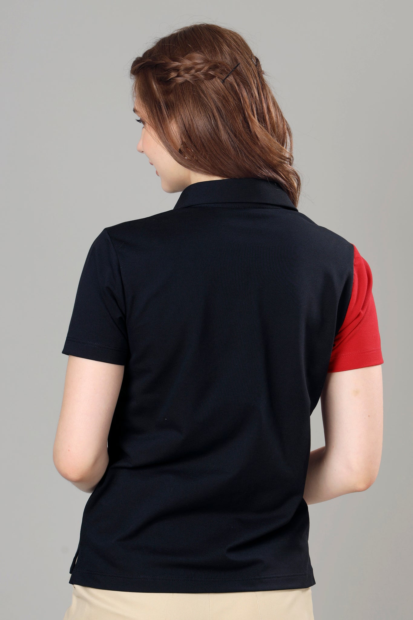 Exclusive Navy Blue Polo T-Shirt For Women