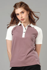 Exclusive Onion Purple Polo T-Shirt For Women