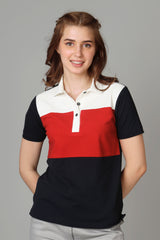 Exclusive White Polo T-Shirt For Women