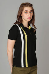 Exclusive Black Polo T-Shirt For Women