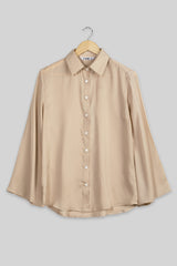 Oyster Bell Sleeve Shirt For Women