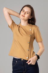 Urban Chic Women's Side Button Top