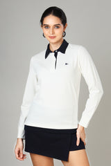 Women's Limited Edition White Polo T-Shirt