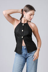 Dancefloor Diva Halter Neck Womens Top