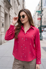 Couture Core Womens Shirt | Intricate Handwork Meets Modern Style