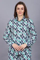 Trendy Geometric Shirt For Women