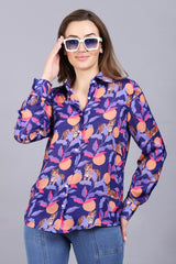 Exclusive Tiger Printed Shirt For Women