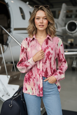 Bestselling Tie Dye Pleated Shirt For Women