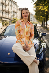 Bestselling Tie Dye Pleated Shirt For Women