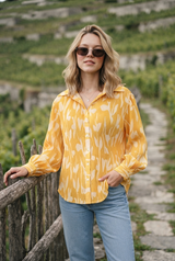 Attractive Floral Pleated Shirt For Women