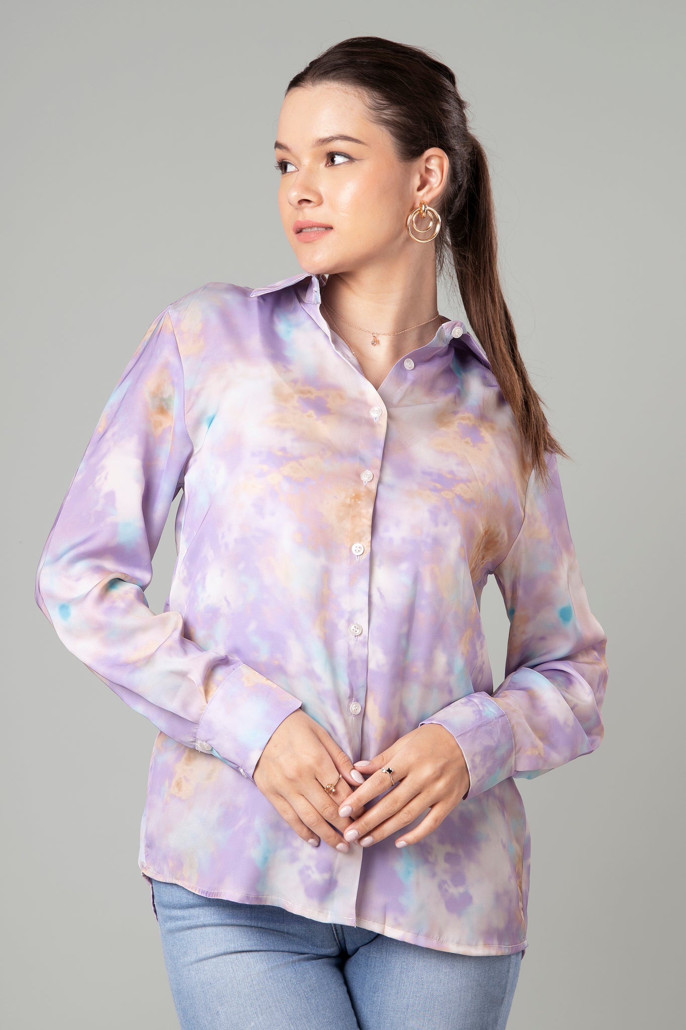 Tie And Dye Shirt For Women