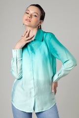 Trendy Ombre Shirt For Women