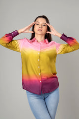 Glamorous Ombre Shirt For Women