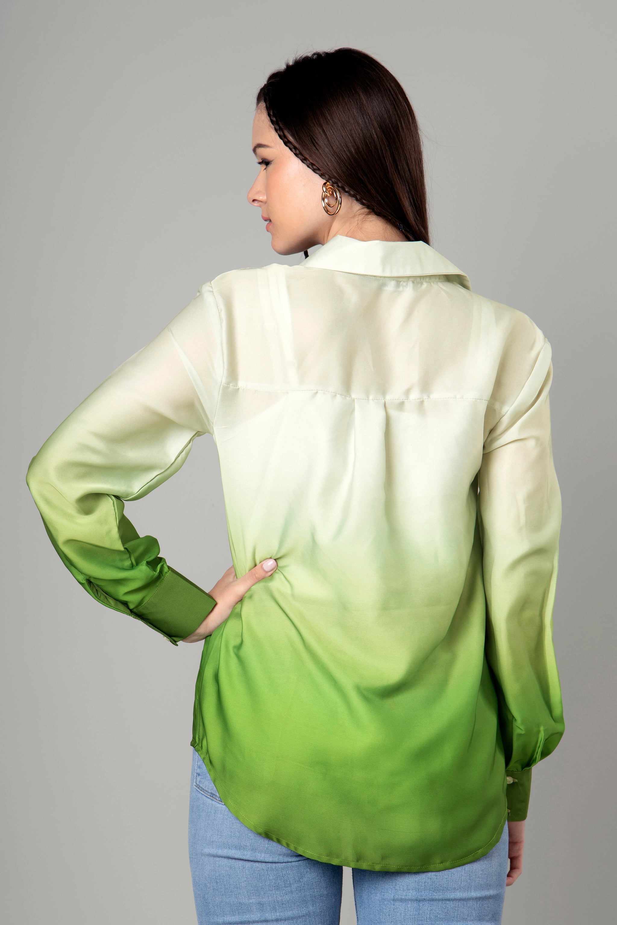 Classic Casual Ombre Shirt For Women – neofaa.com