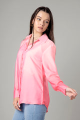 Trendy Pink Ombre Shirt For Women