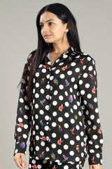 Trendy Humming Polka Shirt For Women