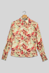 Vintage Floral Trendy Sleeve Shirt For Women