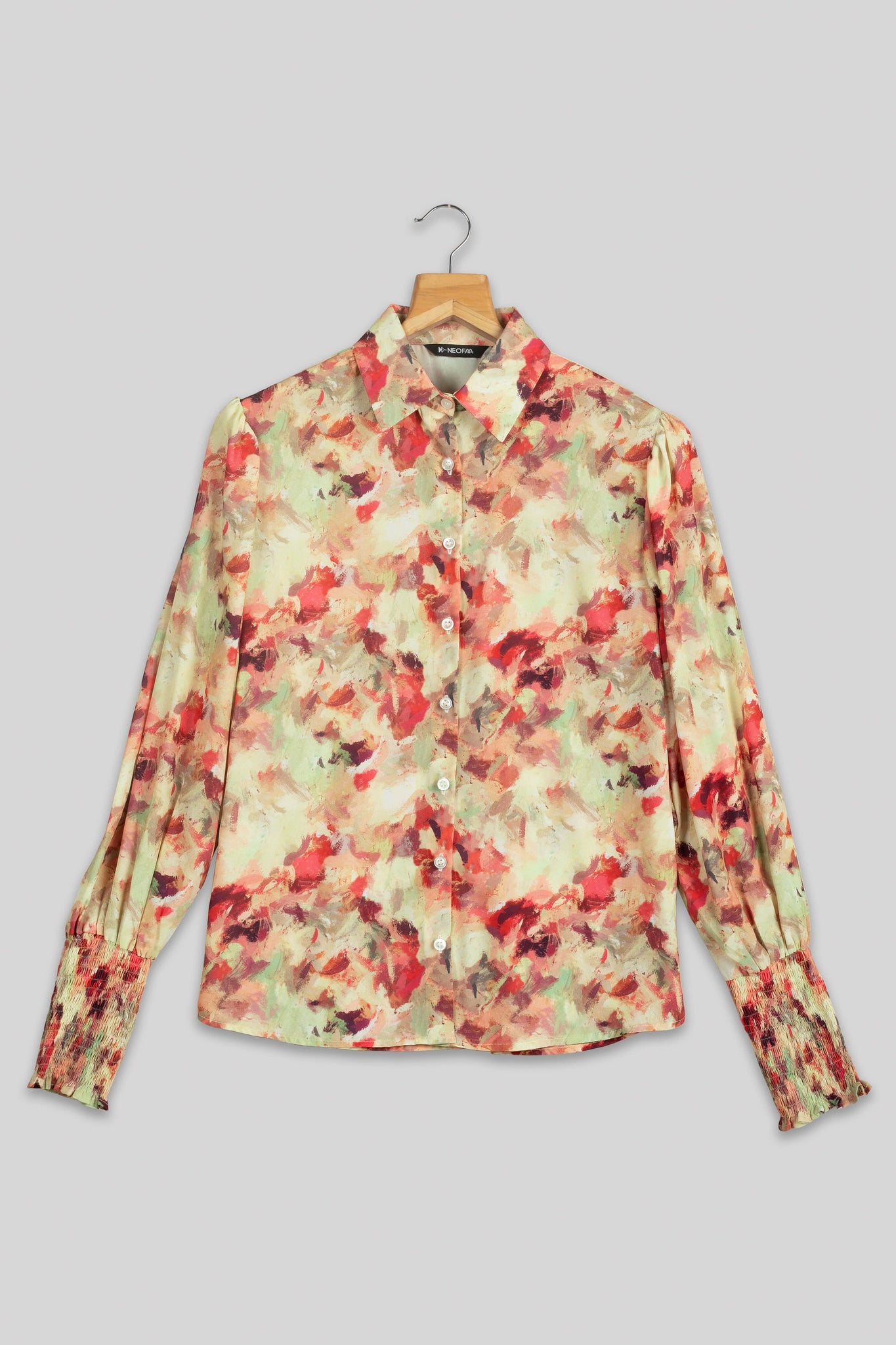 Vintage Floral Trendy Sleeve Shirt For Women