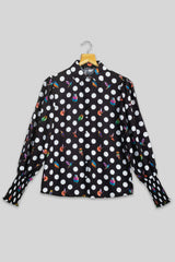 Humming Polka Trendy Sleeve Shirt For Women