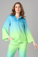 Designer Ombre Shirt For Women