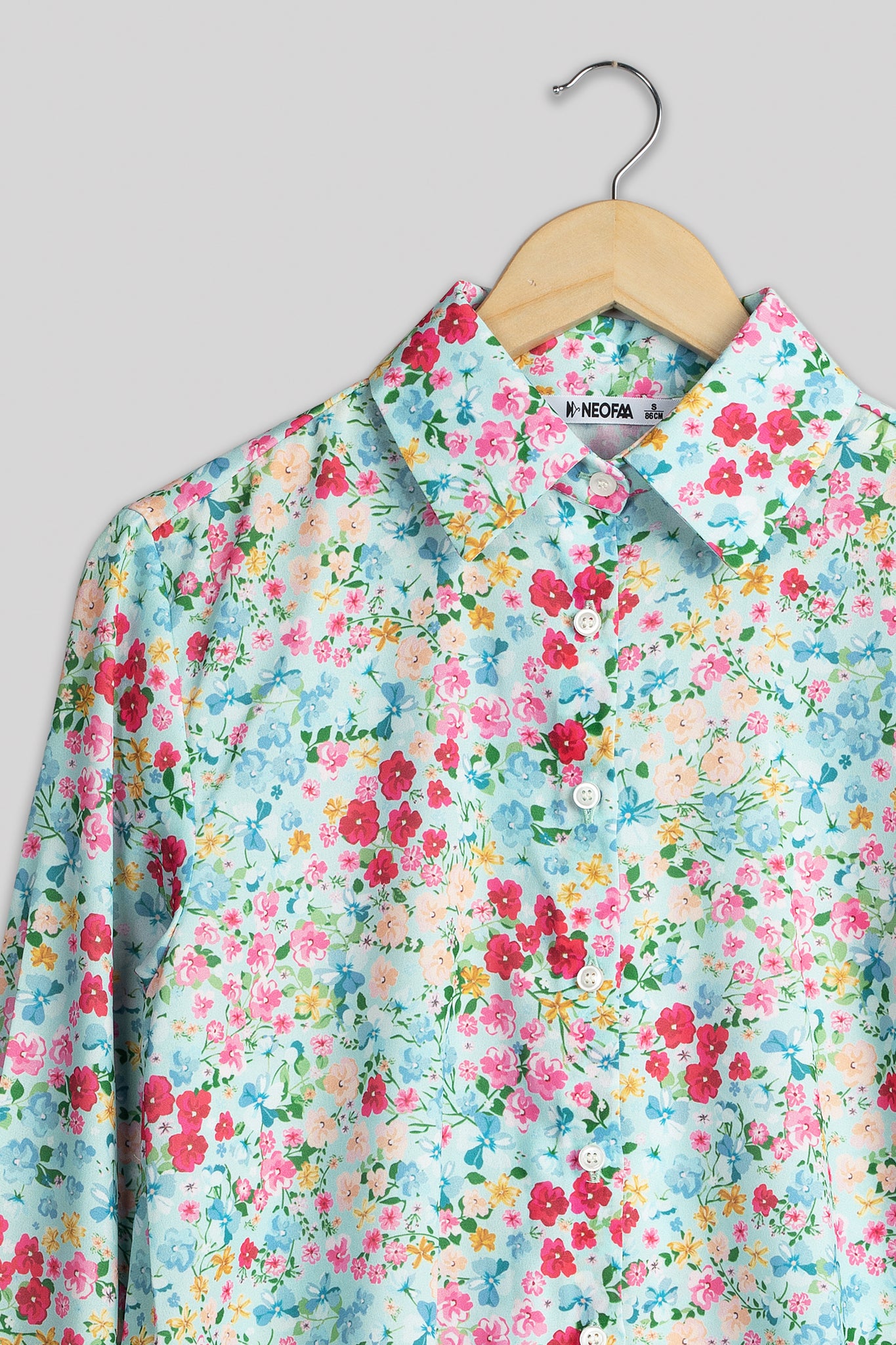 Blushing Floral Shirt For Women