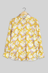 Beautiful Yellow Floral Shirt For Women