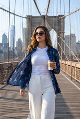 Designer Indigo Shirts For Women
