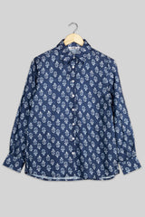 Designer Indigo Shirts For Women