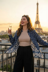 Designer Indigo Shirts For Women