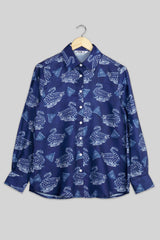 Designer Indigo Shirts For Women