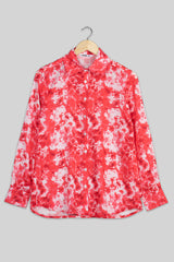 Trendy Red Tie Dye Shirt For Women
