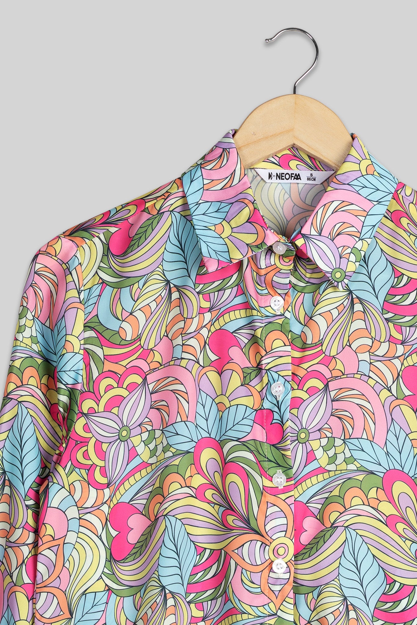 Vintage Abstract Shirt For Women