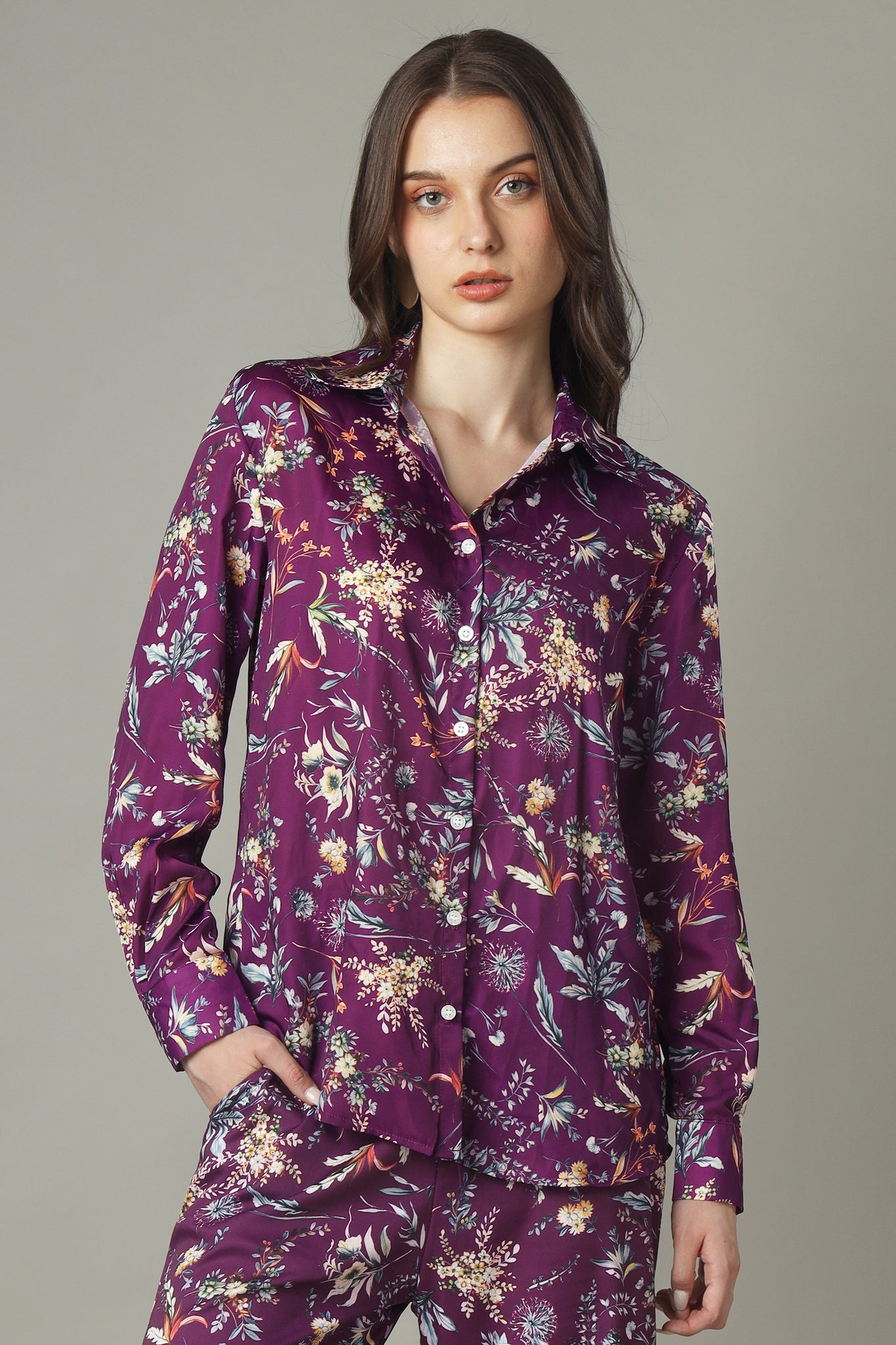 Stay In Vogue With Our Floral Shirt For Women