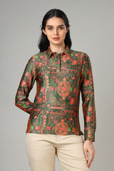 The Graphic Edition: Women's Full  Sleeve Polo T-Shirt