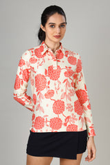 The Graphic Edition: Women's Full  Sleeve Polo T-Shirt