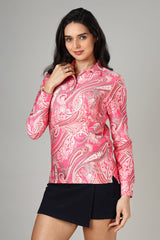 The Graphic Edition: Women's Full  Sleeve Polo T-Shirt