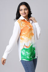 India's Pride: Freedom Edit Women's Shirt By Neofaa