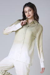 Women's Long Sleeve Ombre Shirt