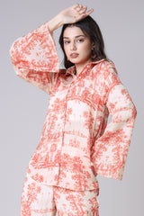 Tropical Women's Bell Sleeve Comfort Fit Shirt