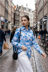 Toil Print Comfort Fit Casual Shirt
