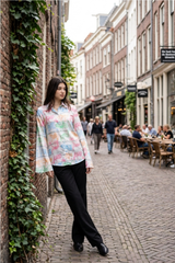 Iconic Women's Bell Sleeve Comfort Fit Shirt