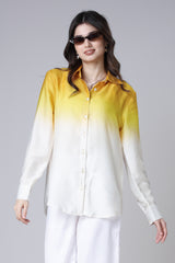 Women's Long Sleeve Ombre Shirt