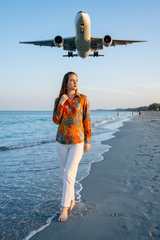 Comfort Tie And Dye Spread Collar Casual Shirt