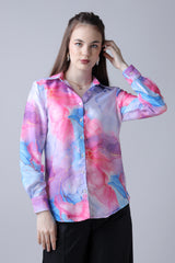 Trendy Tie And Dye Regular Fir Shirt For Women