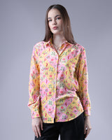 Seamless Mughal Print Velvet Shirt