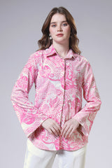 Velvet Glamour - Statement Womens Shirt For Retro Nights