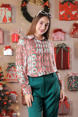 SantaSlay Christmas Shirt - Trendy Holiday Look For Women