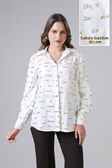 Bestseller Diva Power Golden Gleam Shirt For Women