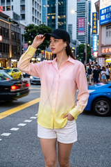 Sweet Fade Womens Shirt 🍭☁️ – Light, Fun And Stylish